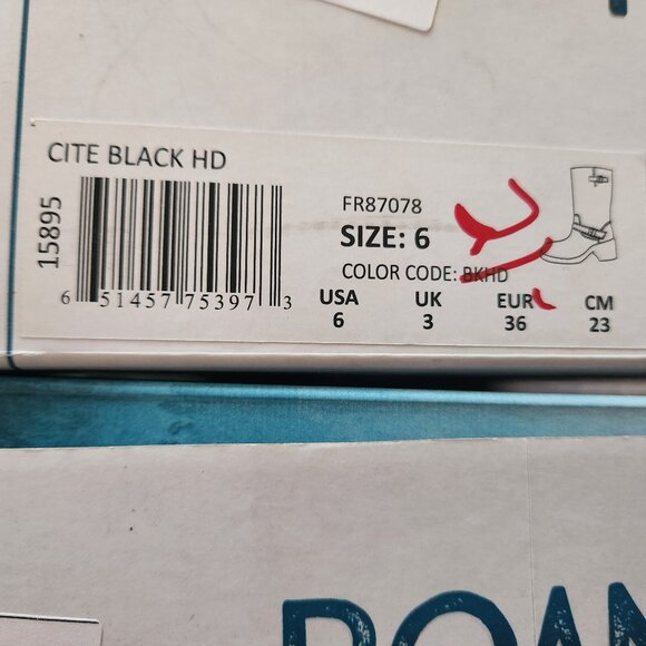 Roan By Bed Stu "Cite" Black Boots. NIB. Size: Various - Picture 9 of 10